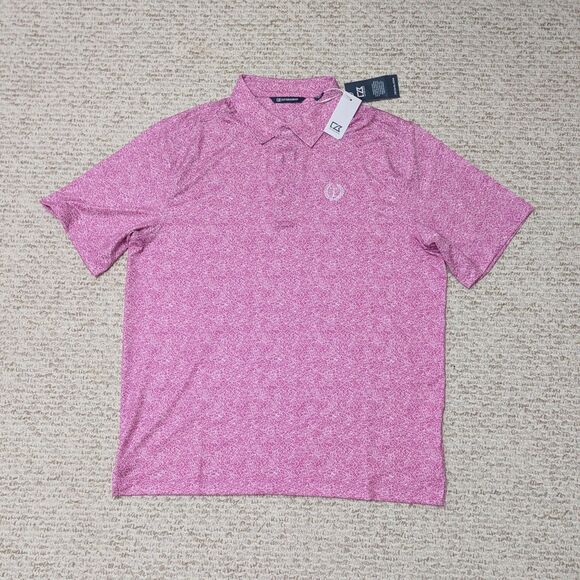 Cutter & Buck Other - NWT Cutter & Buck Mens Sz L Patterned Polo Shirt Golf Preppy Summer Casual